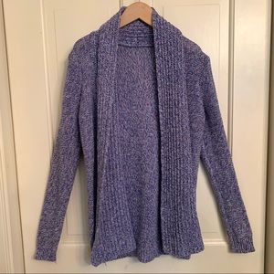 Purple girls sweater cardigan